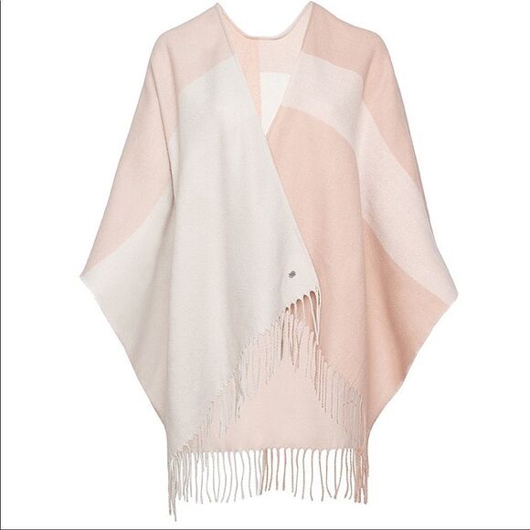 Soia & Kyo Woven Pink Scarf Scarfigan with Fringe - Picture 3 of 8